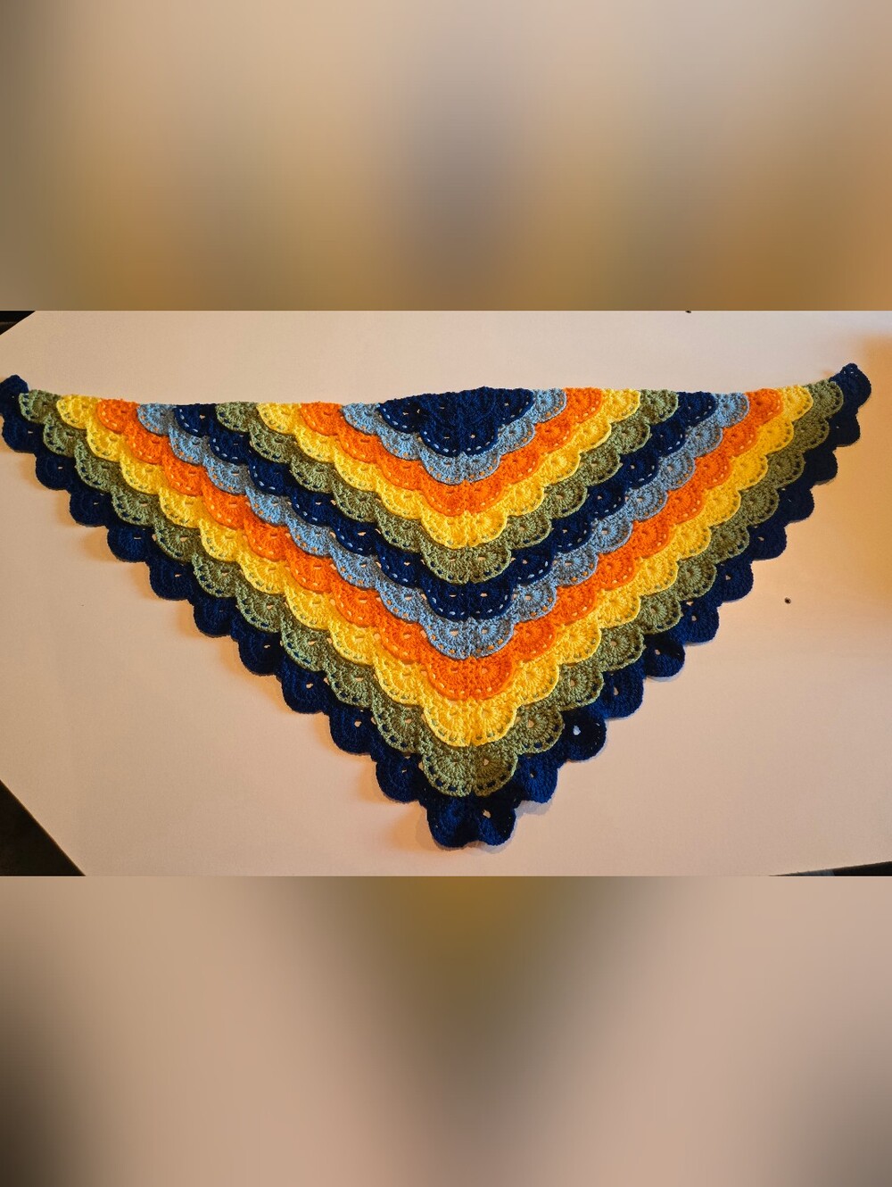 Handmade Crochet Virus Shawl Wrap - Picture 2 of 11